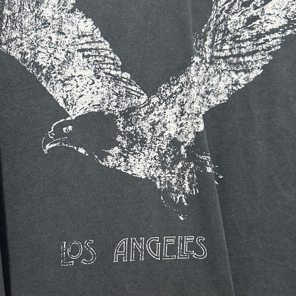 Anine Bing Charcoal Eagle Tee - Picture 3 of 6